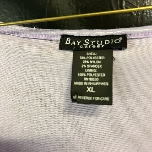 Bay Studio Lavender Lace Short Sleeve Top - Picture 2 of 2